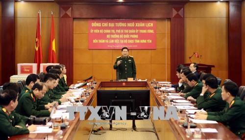 Đại tướng Ngô Xuân Lịch thăm và làm việc tại Hưng Yên ảnh 2